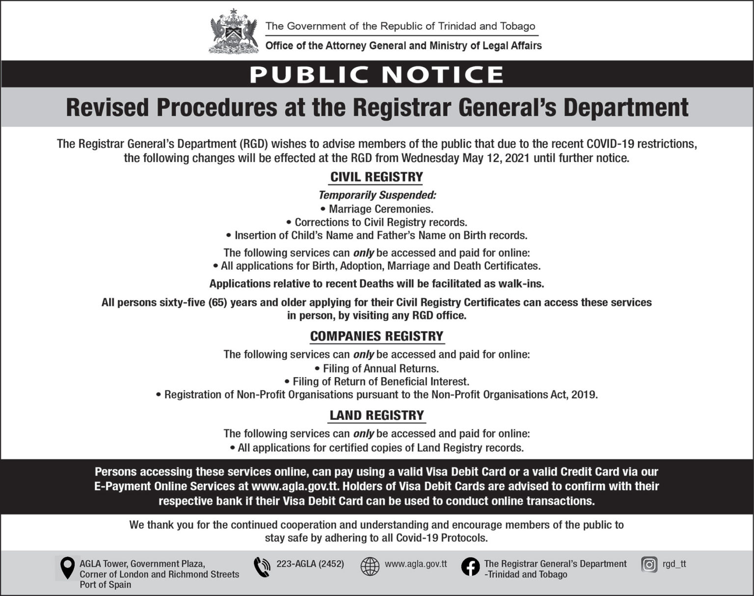 revised-procedures-at-the-registrar-general-s-department-office-of