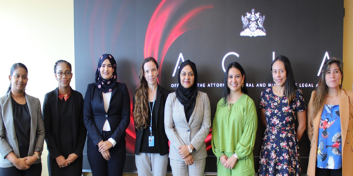 Members of the Criminal Justice Unit with members of the United Nations Office on Drugs and Crime, Regional Office for Central America and the Caribbean in Panama (UNODC ROPAN) and the International Centre for Missing and Exploited Children