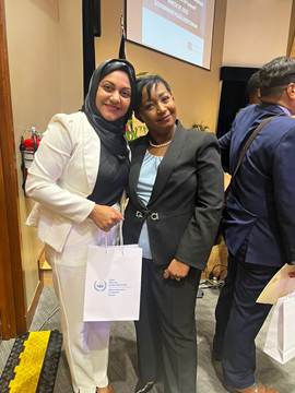 Director Legal, Criminal Justice Unit with Trinidad and Tobago’s very own, Her Excellency Judge Alexis-Windsor who currently sits as an International Criminal Court Judge in the Hague, Netherlands.